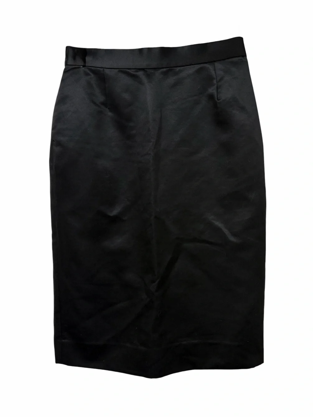 Kate Spade New York Silk Blend Pencil Skirt Black Knee Length Size 6